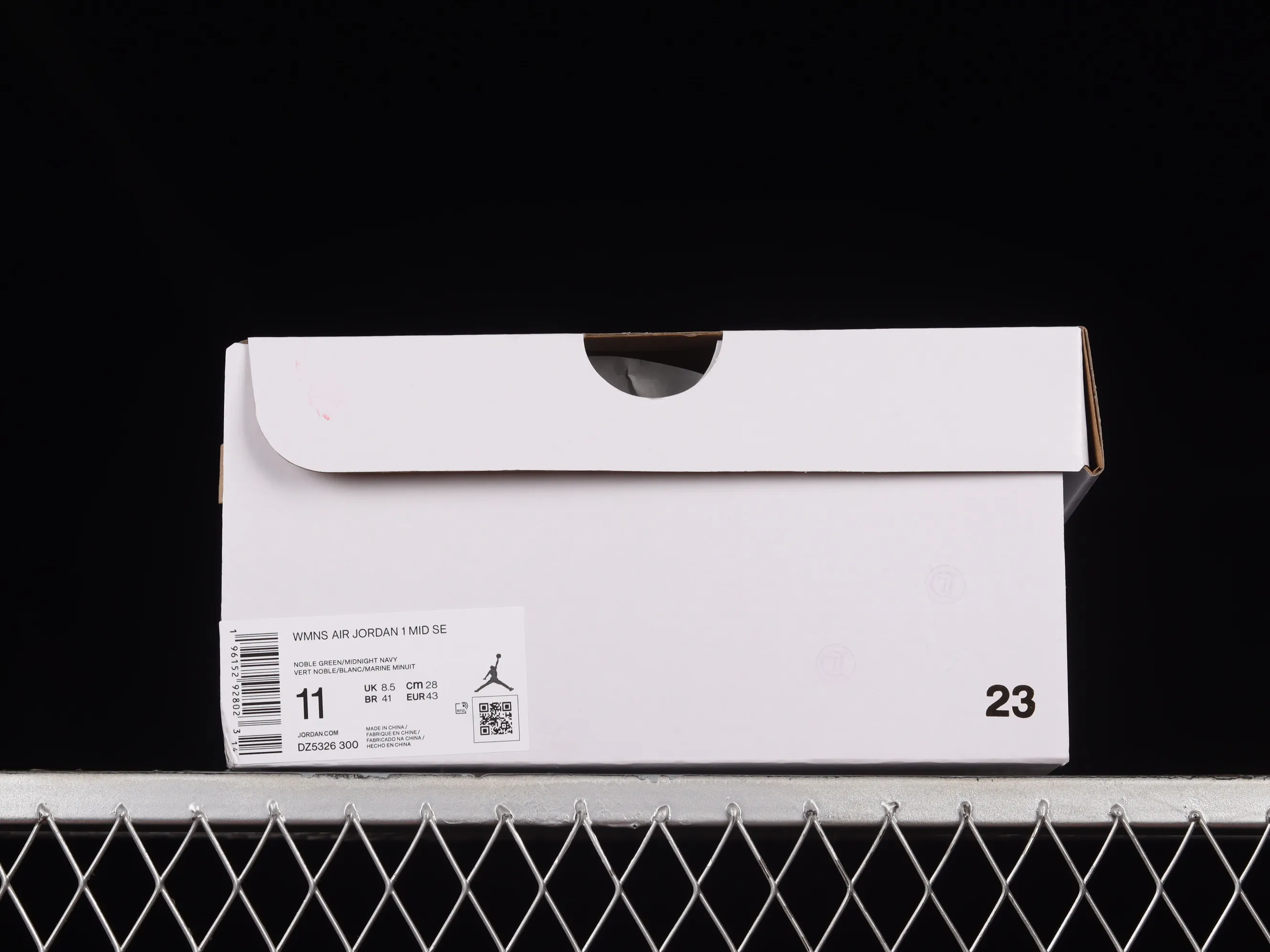 All categories Air Jordan Jordan series basketball shoes Air Jordan 1 Mid G version pure original Air Jordan 1 Mid AJ1 Joe 1 blue and green color matching Zhongbang basketball shoes DZ5326-300